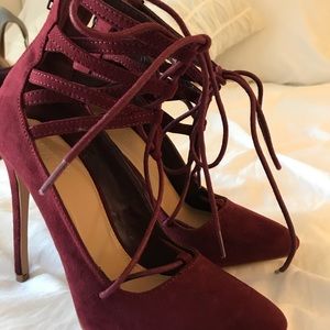 Charlotte Russe Maroon heels